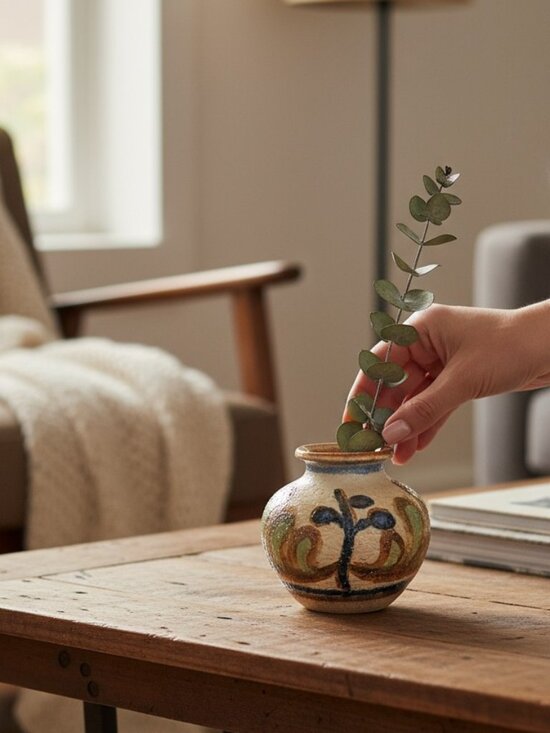 Vintage Cactus Series Ceramic Vase NOOMI BACKHAUSE for Søholm MCM Danish - Picture 1 of 7